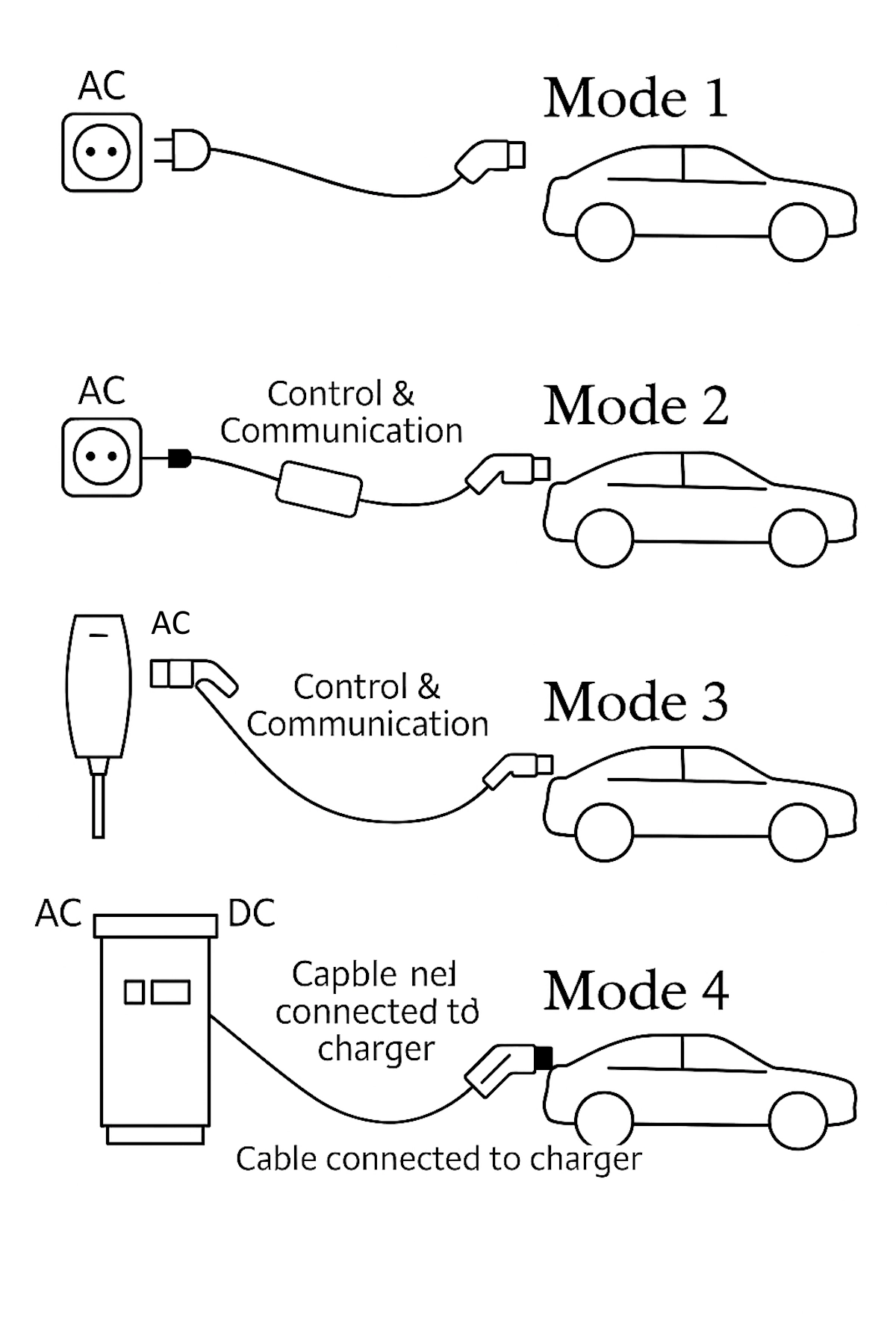 ev charging modes
