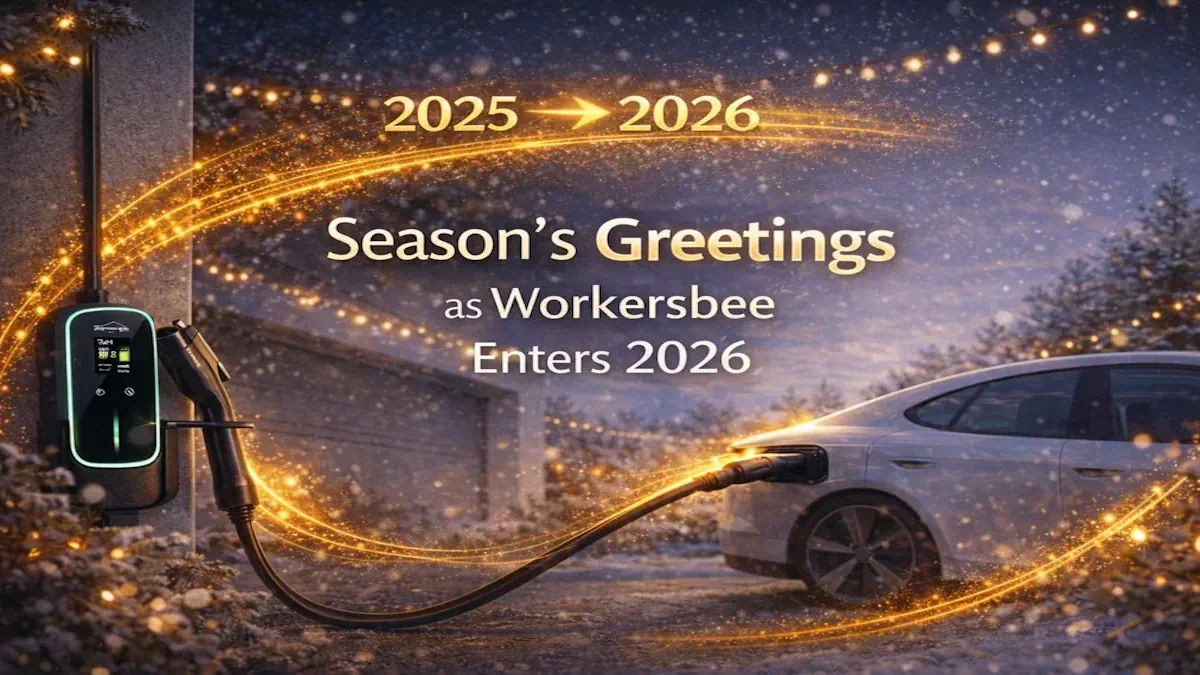 Felices fiestas con la llegada del año 2026 de Workersbee